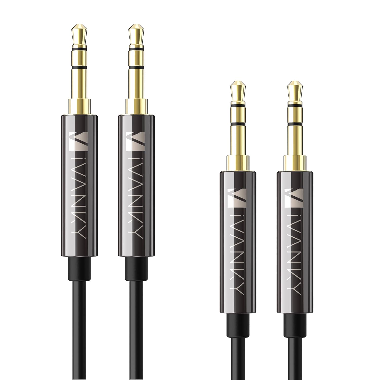 AUX Cable iVanky [2Pack, 4ft Copper Shell, HiFi Sound] 3.5mm Audio Cable