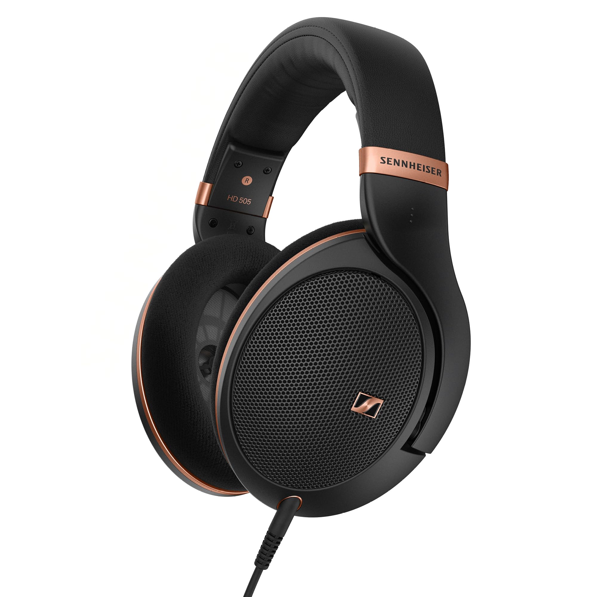 Sennheiser HD 505 - Wired Headphones Over Ear with Transparent Sound and Controlled Bass, Enhanced Comfort Studio Headphones for Music, Work, Gaming, Audiophiles, Students, Traveling, Copper Edition