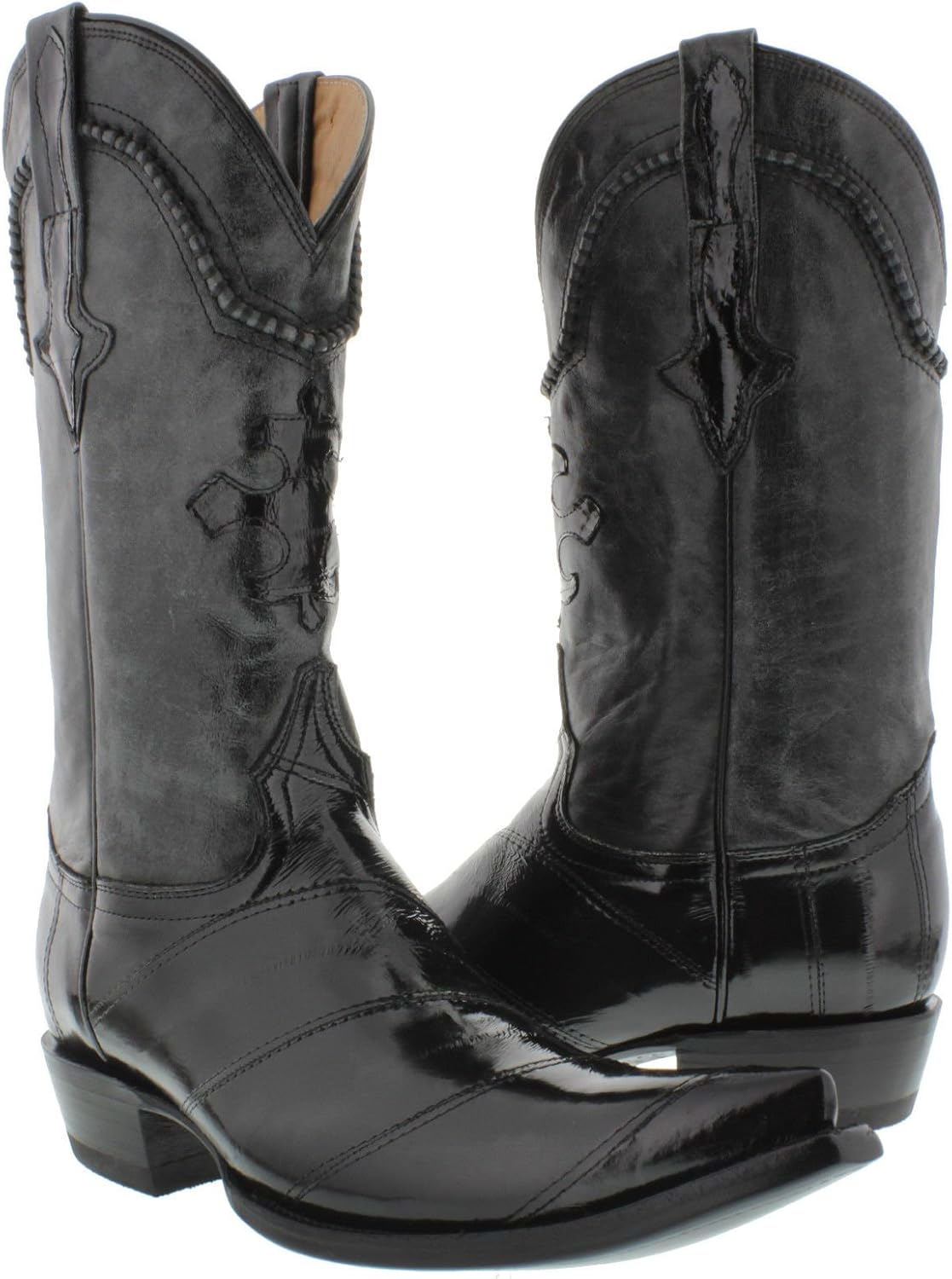 eel skin cowboy boots