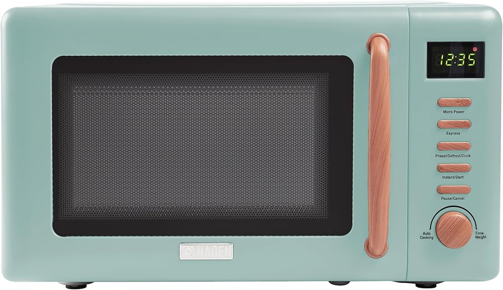Haden Dorchester Green Microwave Oven 20L 800W Digital Controls