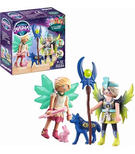 Playmobil Adventures Of Ayuma - Crystal Fairy Elvi Figure With Butterfly & Magic Dome