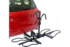 SEASON GUARD Bike Rack Hitch Carrier for Car - 2 Electric Ebike Trunk Mount Racks for Suv Truck Rv Jeep 2 Inch Receiver - Foldable Heavy Duty Fat Tire Two Bikes Rack Holder for Tow Jeep - Double Bike Rack Tray 2in