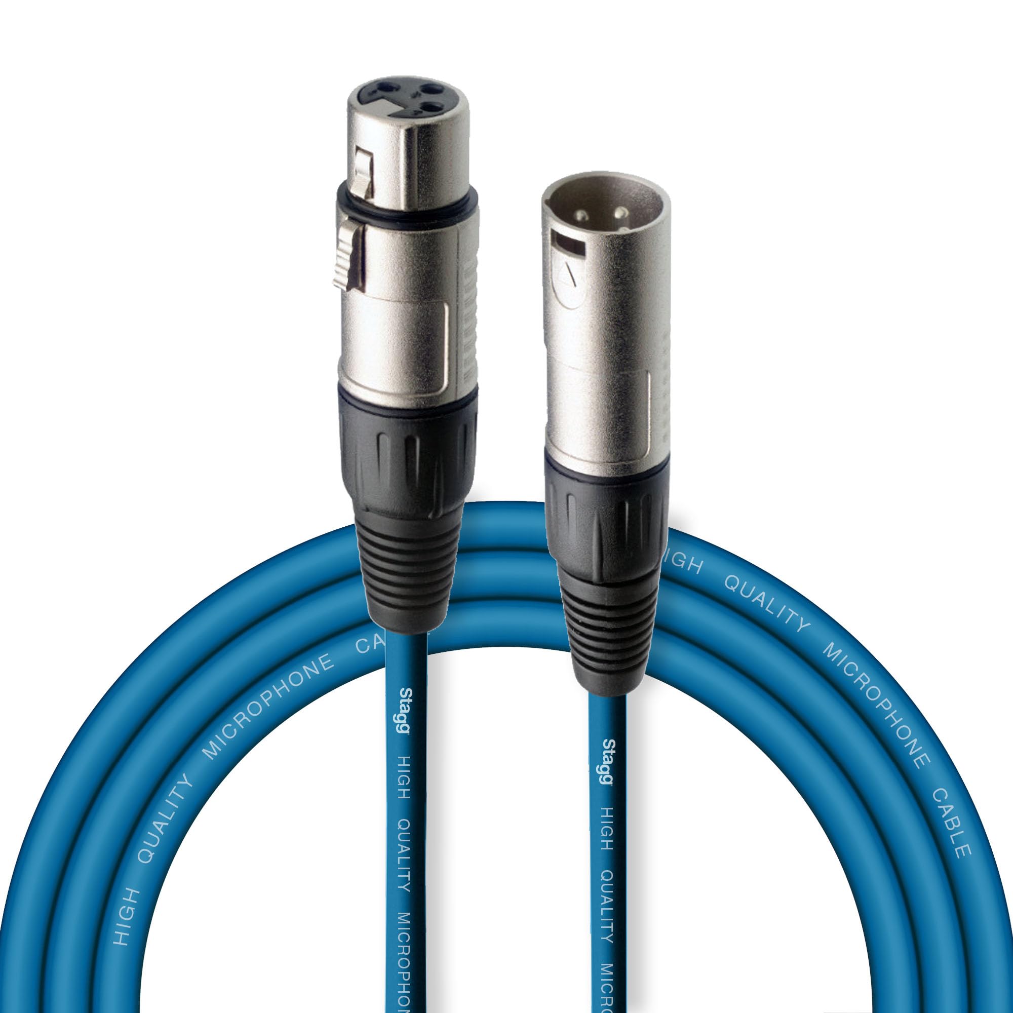 Stagg SMC3 CBL 3 m XLR to XLR Microphone Cable - Blue