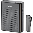 Jkoailiwi Upgraded Voice Amplifier with Wireless Lapel Microphone for Teachers, Portable Speaker Clip On Microphone System for Classroom, Personal Amplifier for Outdoor and Indoor, Black
