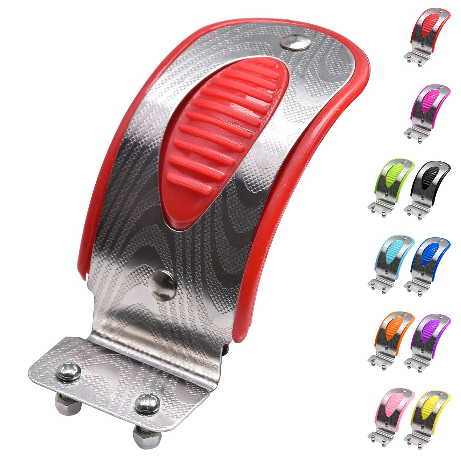 OTFAITP Red Scooter Brake Pad, Metal, Compatible with Micro Maxi Deluxe Foldable LED/Pro/Eco Series 3 Wheel Scooter — image 1
