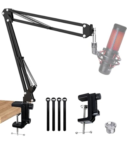 Boom Arm For Hyperx Quadcast Microphone, Adjustable Suspension Mic