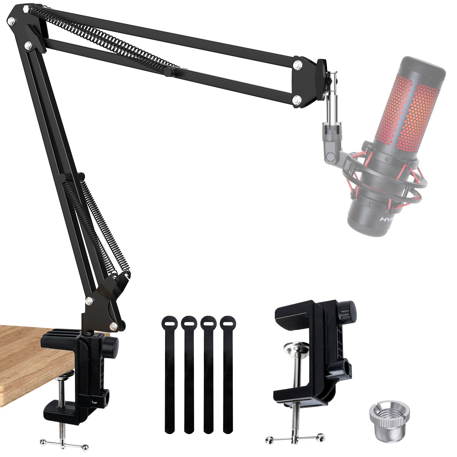 Photo 1 of SUNMON Mic Arm, Microphone Boom Arm for Fifine AM8 Blue Yeti HyperX QuadCast SoloCast and Most Microphone, Mic Stand Desk with 3/8" to 5/8" Screw