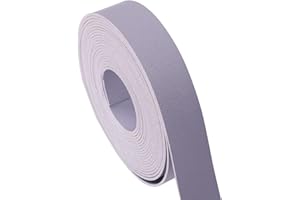 CDY Double Sided Leather Strap 1 Inch Wide 200 Inches Long Leather Strip for DIY Craft Projects, Leather Straps Very Suitable for Traction Ropes, Bag Straps (Purple)