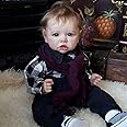 KSBD Reborn Baby Dolls - Silicone Realistic Baby Doll Boy 20 inch, Real Life Baby Dolls with Soft Weighted Body, Real Newborn Baby Reborn Gift with Accessories for 3+ Years Old Kids