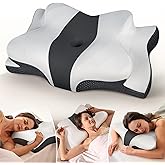 Cozyplayer True Cooling Cervical Neck Pillow for Pain Relief, Ergonomic Side Sleeper Pillow for Neck Support, Odorless Orthopedic Contour Memory Foam Pillows, Bed Pillow for Back Stomach Sleeper