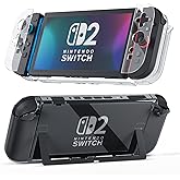 GLDRAM Dockable Clear Case for Nintendo Switch 2 (2025), Detachable Hardshell PC Protective Cover Skin for Switch 2 Console and Joycon - Crystal