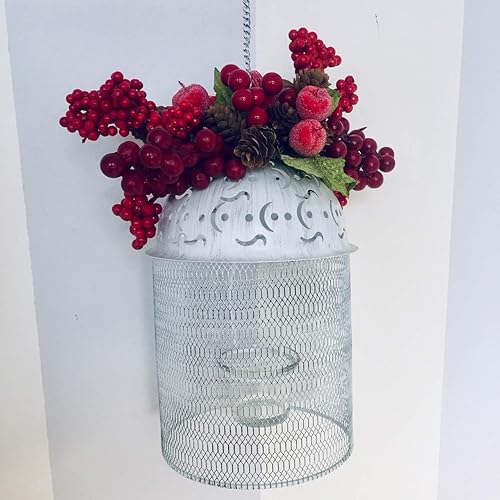 Centrotavola Natalizi Amazon.Lanterna Decorata Ideale Anche Come Centrotavola Natalizio Amazon It Handmade