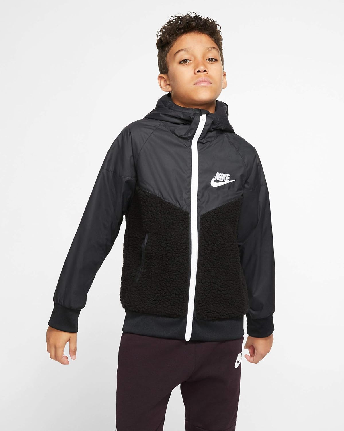 black nike boys jacket