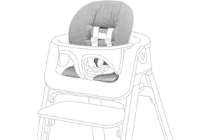 Stokke Steps Baby Set Cushion - Nordic Grey - Comfortable Accessory Steps Baby Set - Soft, Easy-to-Clean, Water-Repellent Material - Machine Washable Cotton