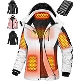 Wulcea Graphene Heated Jacket For Women 12V 18400mAh Fast Charge With Large Capacity
