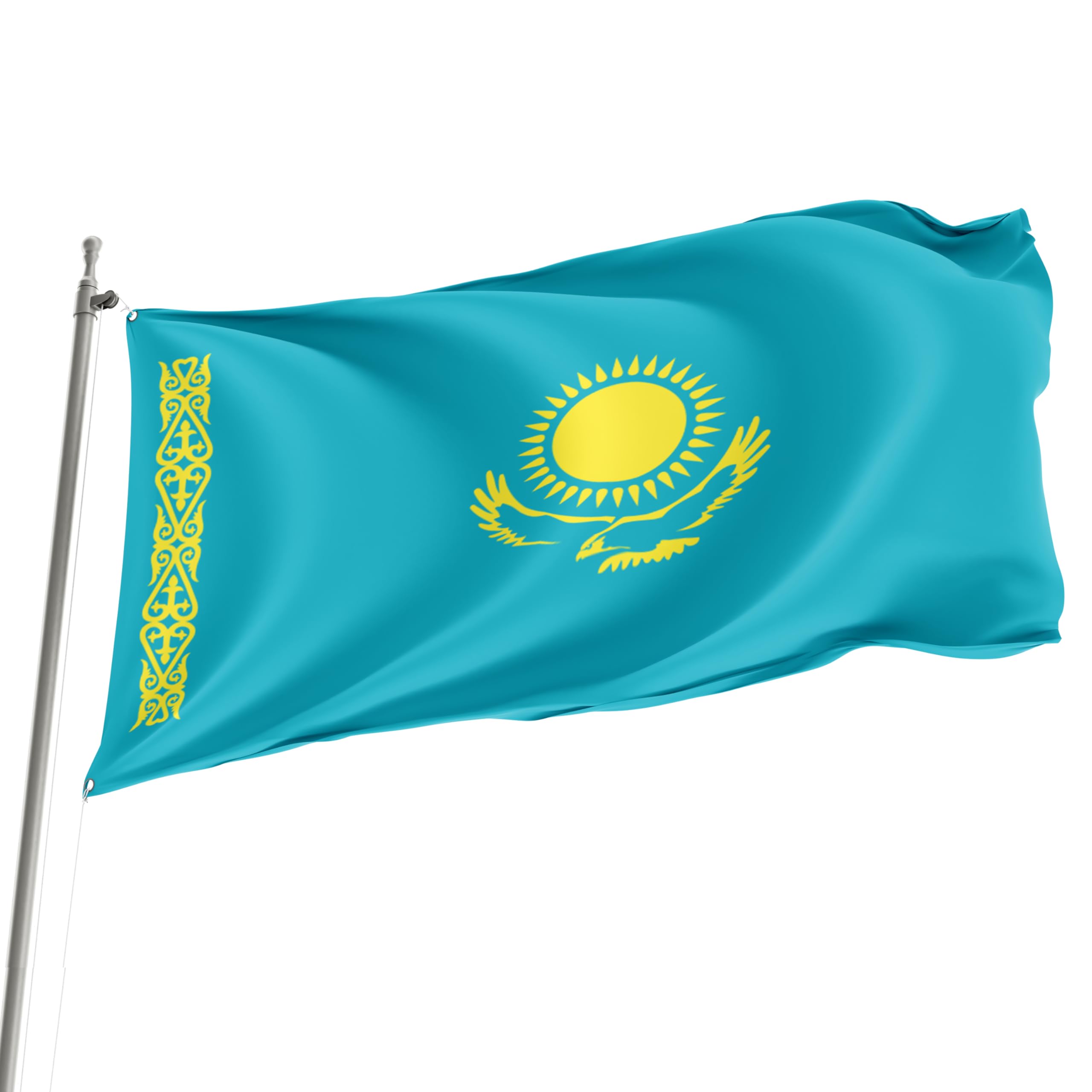 Kazakhstan - 150cm x 90cm Festival Event Flag