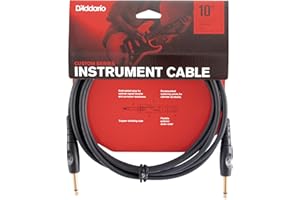 D’Addario Accessories Custom Series Guitar Cables - Instrument Cable with ¼ Inch Ends - High Performance Guitar Cord - For Gu