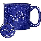 Rico Industries NFL Football Speckle 12oz Laser Engraved Campfire Ceramic Mug