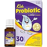 Ddrops Kids Probiotic 30 Servings - Supports Children's Gastrointestinal Health - Easy-to-Use drop format, No Sugar, Non-GMO,