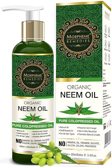 Morpheme Remedies Organic Neem Cold Pressed Oil, 120ml