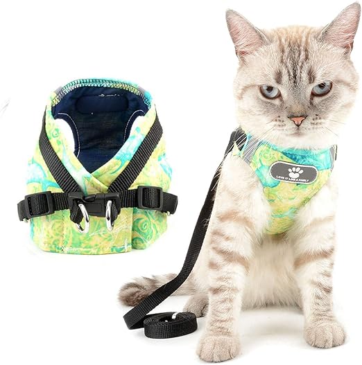 Zunea Harnais Et Laisse Pour Chat Anti Traction Veste Harnais Petit Chiens Anti Fuite Reglable Reflechissant Gilet Rembourre En Coton Leger Pour Chiot Chihuahua Chaton Jaune L Amazon Fr Animalerie
