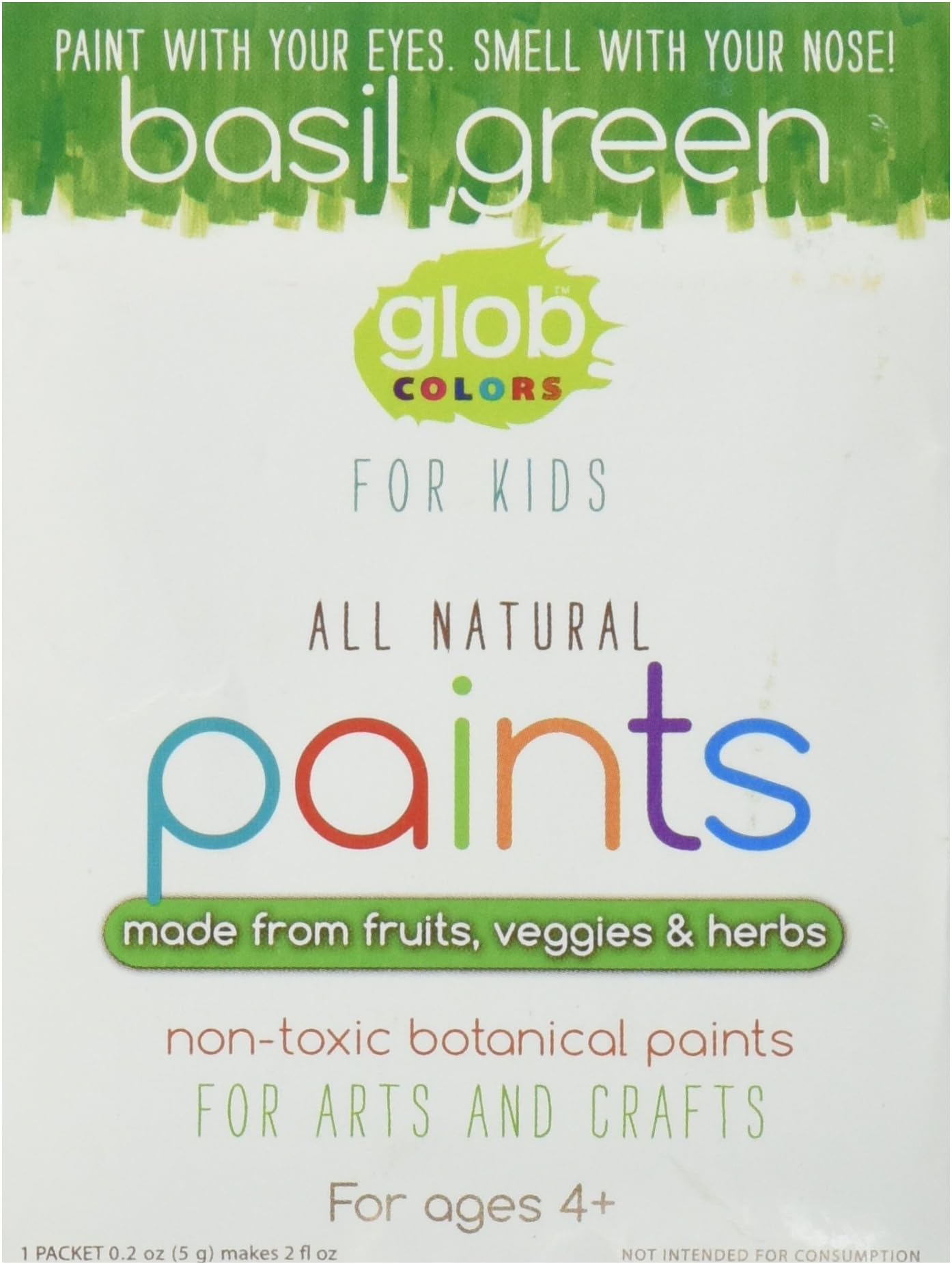 Glob Natural Paint 2Oz Packet Basil Green
