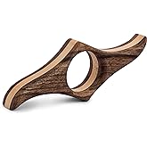 TILISMA Wooden Book Page Holder - Handmade Walnut Thumb Book Accessories - Reading Gadget to Read in Bed - Gifts for Book Lovers, Avid Readers, Bookworms, Librarians - Bookmark (Medium)