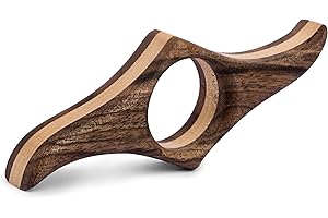 TILISMA Wooden Book Page Holder - Handmade Walnut Thumb Book Accessories - Reading Gadget to Read in Bed - Gifts for Book Lovers, Avid Readers, Bookworms, Librarians - Bookmark (Medium)