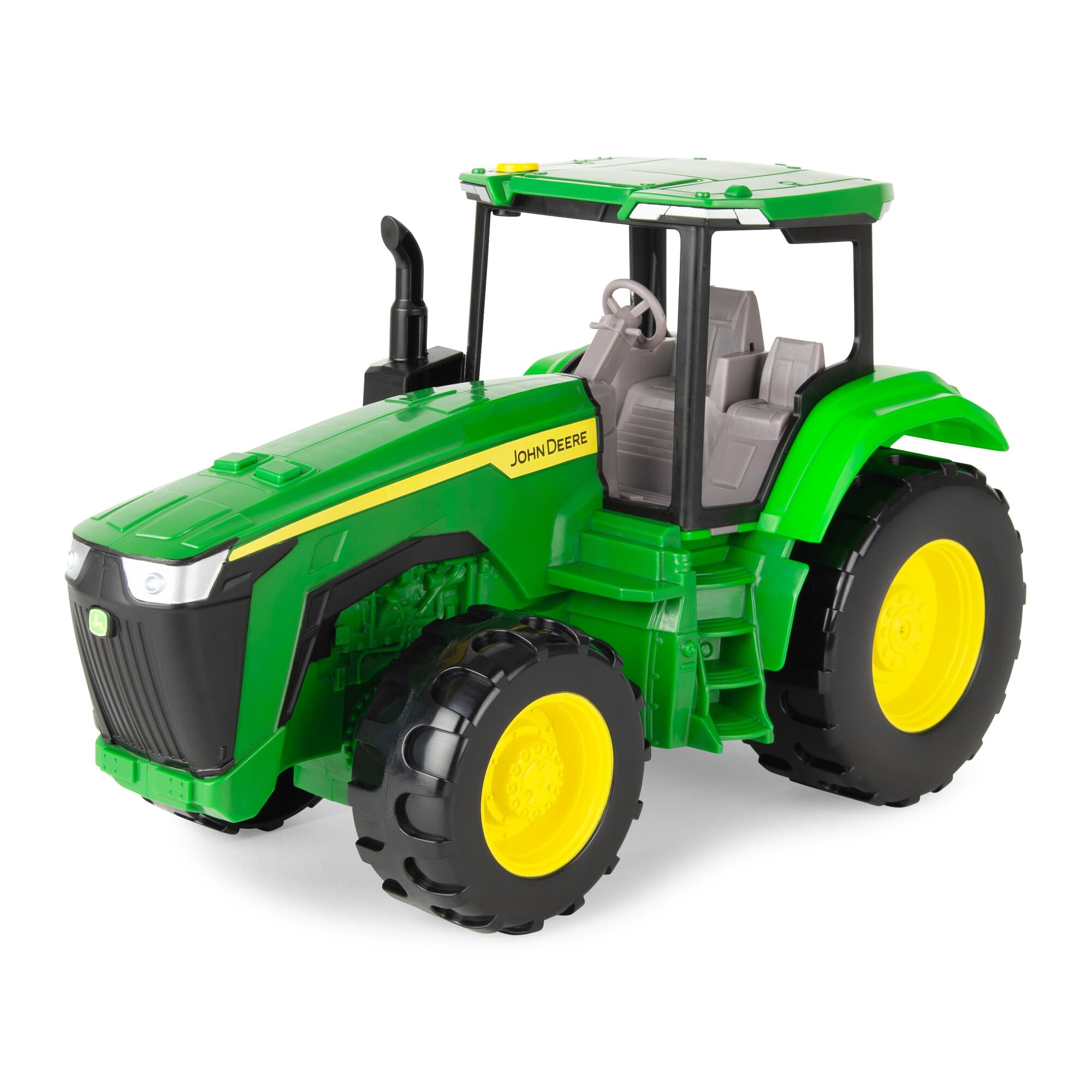 TOMY John Deere Lights & Sounds Tractor Toy - Free-Rolling Wheels and Realistic Electronic Lights and Engine Sounds - Indoor or Outdoor Play - Kids Easter Gifts and Basket Stuffers - Ages 3+