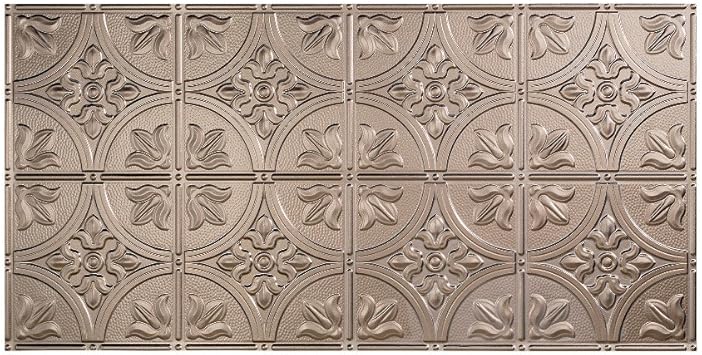 Fasade Easy Installation Traditional 2 Brushed Nickel Glue Up