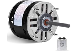 NVCYUV DL1036 Direct Drive Blower Motor - 1/3 HP, 1075 RPM, 3 Speed, 115 Volt, 4.9 Amp, 48 Frame Sleeve Bearing Compatible with A.O. Smith/Century/GE/Fasco/Emerson/Franklin/Dayton/Universal Electric/Fedders