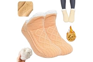 Snowsof Warm Fuzzy Winter Socks for Women - Warm Thick Socks, Thermal Snow Socks for Cold Weather