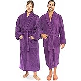 Classic Turkish Towels CTT Premium 100% Turkish Cotton Terry Cloth Bath Robe for Women & Men, Soft & Plush Long Unisex Robe