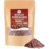 52USA Sichuan Peppercorns, Authentic Red Whole Szechuan Peppercorns, 4 oz | Red Sichuan Pepper, Strong Aroma with Tingly Numbness, Less Seeds, for Mapo Tofu, Kung Pao Chicken, Hot Pot, Sichuan Cuisine