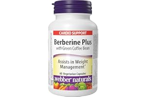 Webber Naturals Berberine Plus with Green Coffee Bean, 60 Capsules, Supports Healthy Weight Management, Vegan