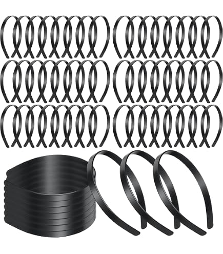 Amazon.com : XunYee 100 Pieces Thin Satin Headbands for  display picture 1