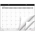 Global Printed Products Professional Desk Calendar 2025: Monthly Pages - 22"x17" - Runs Through December 2025 (Black)