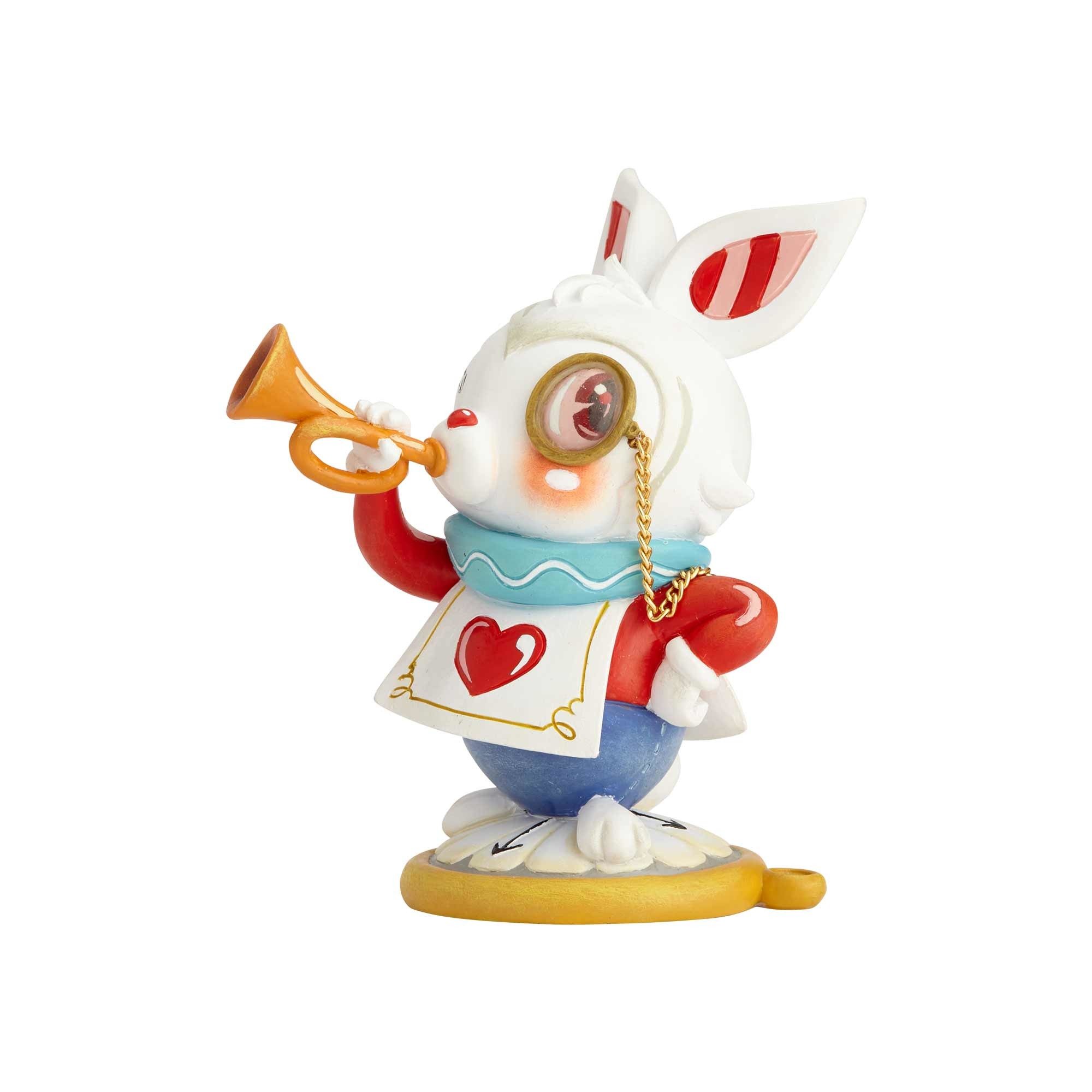 Miss Mindy White Rabbit Figurine, Resin, Multi-Colour, 80 x 60 x 100 cm