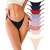 UNDER THE SEA 10 Pack G String Thongs for Women Seamless Underwear Low Rise No Show Thong Stretch Womens Panties Sexy XS-2XL