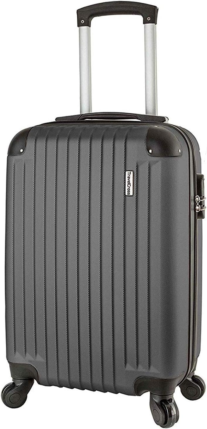 TravelCross Philadelphia 20'' Carry On Lightweight Hardshell Spinner Luggage - Dark Gray