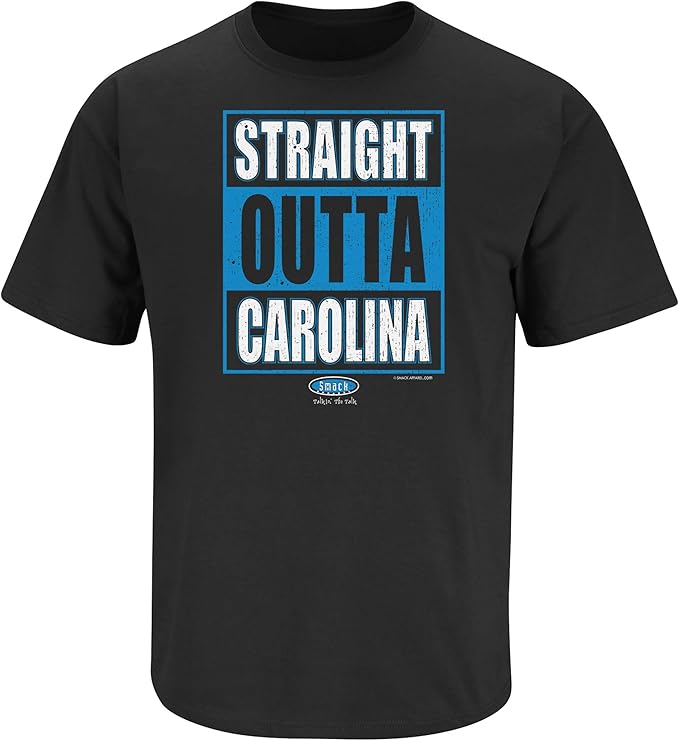 Carolina Football Fans. Straight Outta Carolina TShirt (Sm5X) (Youth