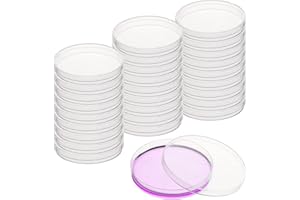 Labvida 20-Pack Sterile Petri Dishes with Lids - 90mm Diameter, 15mm Depth - 3 Air Vents - Ideal for Mycology, Bacteria Cultivation, Lab Testing, and Science Projects, LVAE001