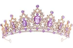 FORSEVEN Crystal Tiaras for Women, Wedding Tiaras and Crowns for Women Tiaras for Birthday Party Princess Crown Hair Accessories Bride Rhinestone Headband