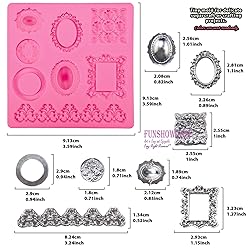 Funshowcase Retro Picture Frames Silicone Molds for