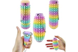 EMEQZOA 3 Packs Little Ouchies Pain Stim Fidget Toy, 3D Printed Fidget Toys Anxiety Relief Items,Handheld Fidget Toys,Adults & Teens Promotes Focus,Novelty Stress Relief for Christmas Birthday Gift (Macaroon)