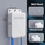 YuanLey PoE Extender 1x4 Gigabit 802.3af/at/bt IP66 Waterproof VLAN Extender view 5