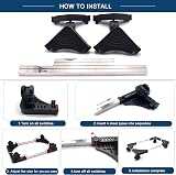 Hmseng Pc Stand Adjustable CPU Tower Stand with 4 Casters Fits Most PCs Black view 7