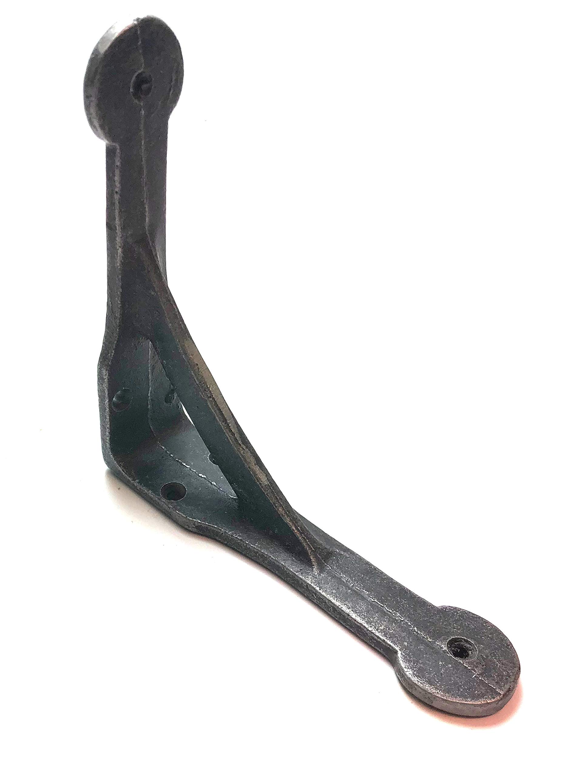 Ironmongery World Building Hardware World Antique Gallow Vintage Style Retro Cast Iron Square Shelf Wall Bracket - 5"/125mm