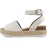 Soda Little Kids/Children/Girls Topic-IIS Espadrille Flatform Wedge Open Toe Sandals