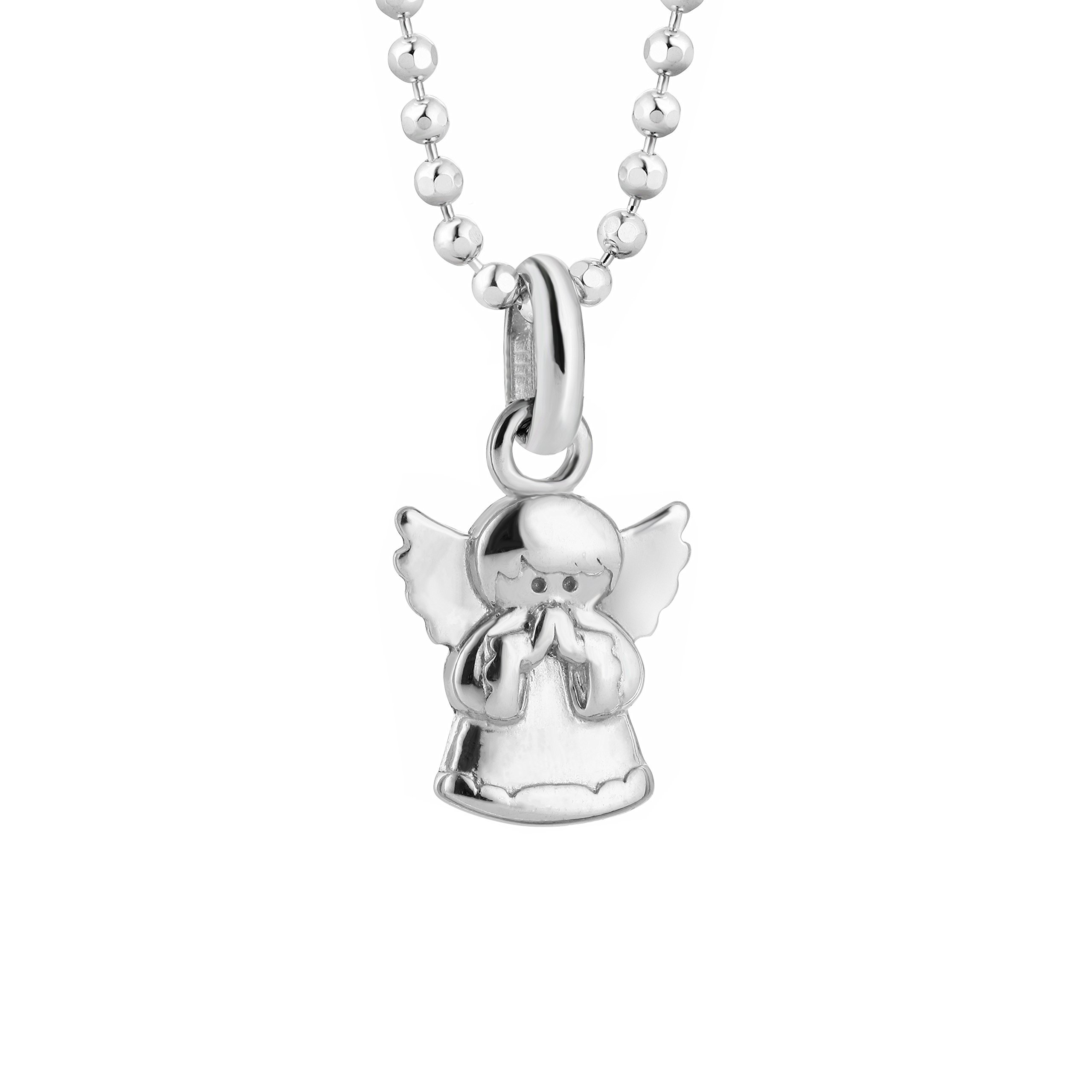 Butterfly Angel Pendant Necklace Made From Sterling Silver With Adjustable Ball Chain And Spring Ring Clasp